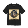 Run Hard Burn Slow Greyhound Dog T‑Shirt — "The Lady Eyeballs" Vintage Cigar Graphic