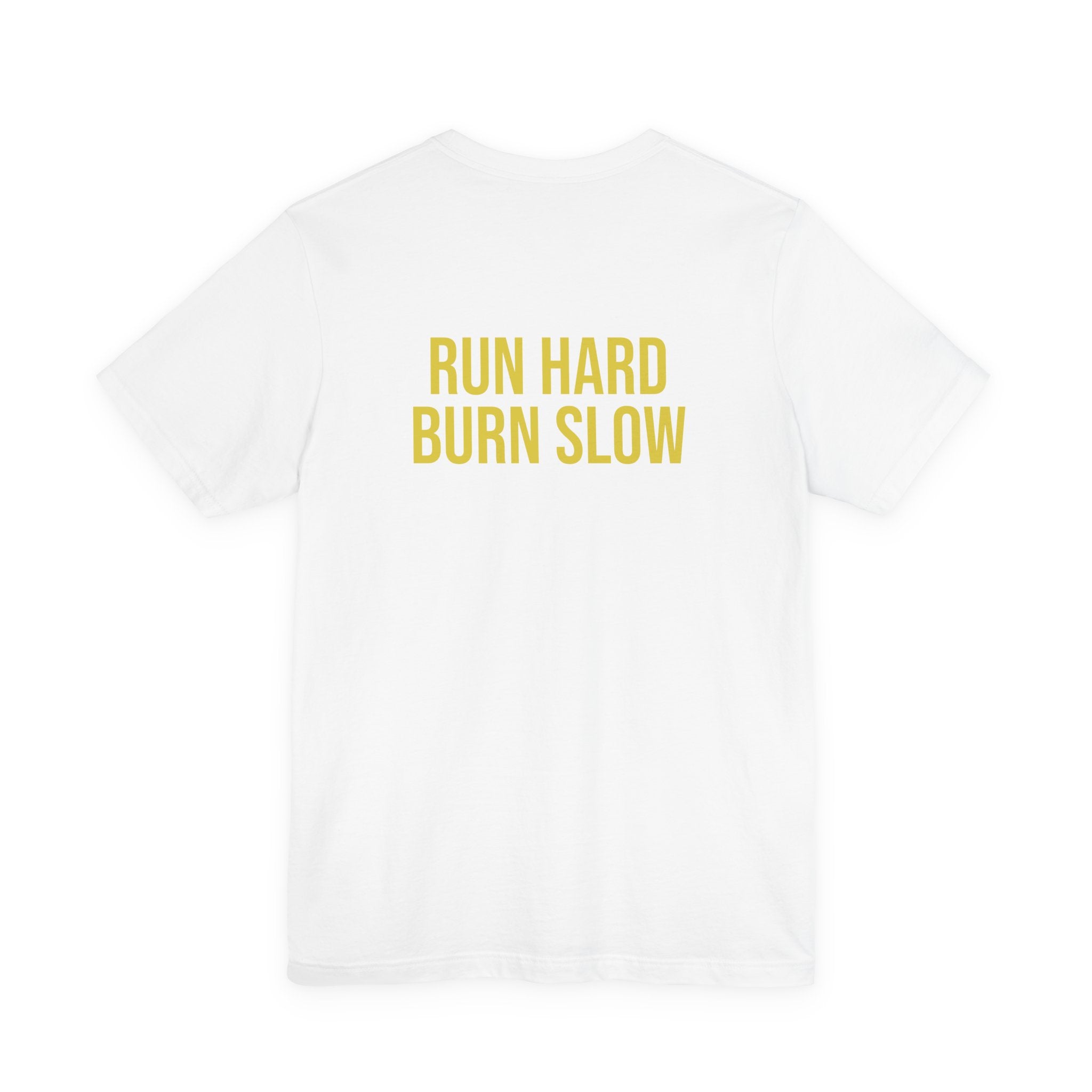 Run Hard Burn Slow Greyhound Dog T‑Shirt — "The Lady Eyeballs" Vintage Cigar Graphic