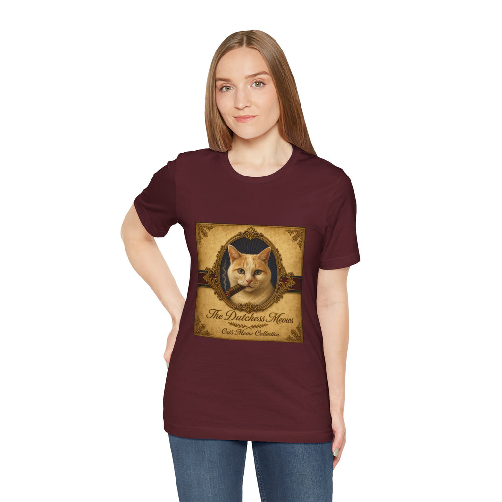 Humidor Hounds — "The Dutchess Meows" Vintage Cat Portrait Tee