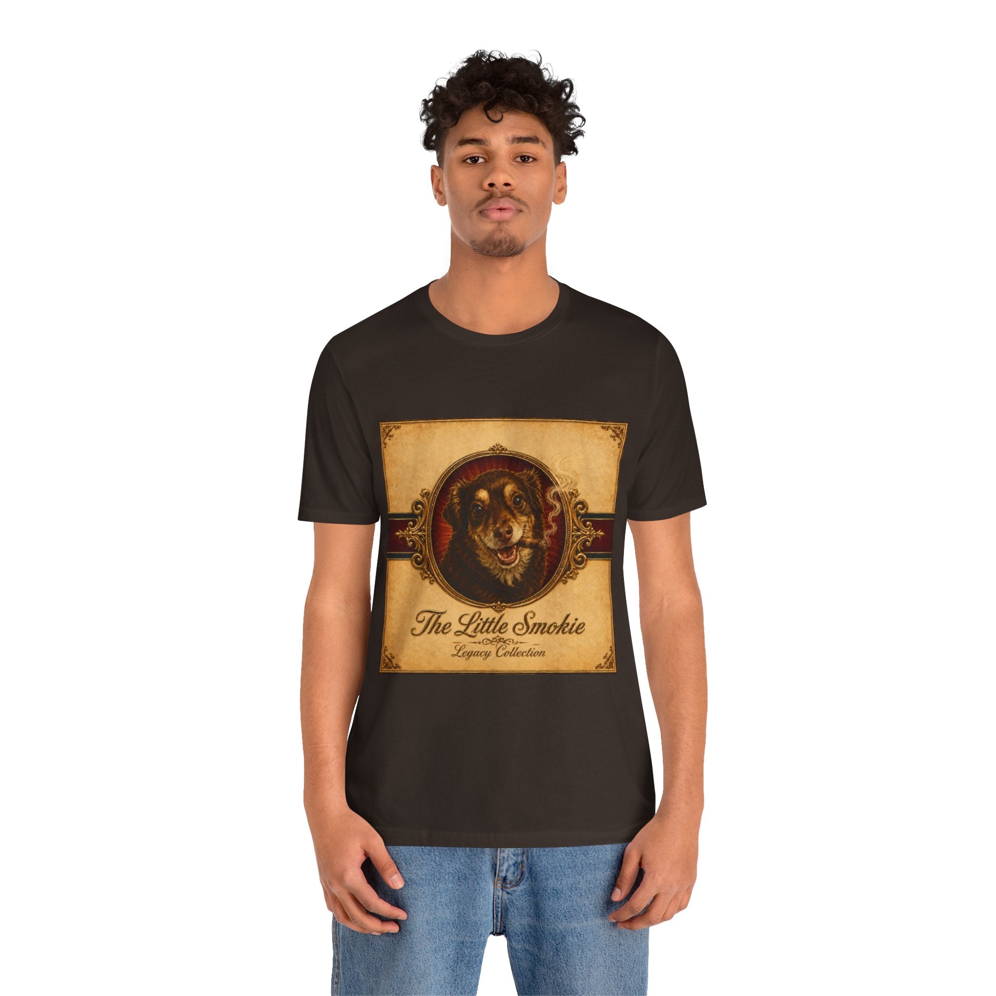 Humidor Hounds — "The Little Smoky" Vintage Dog Portrait Tee