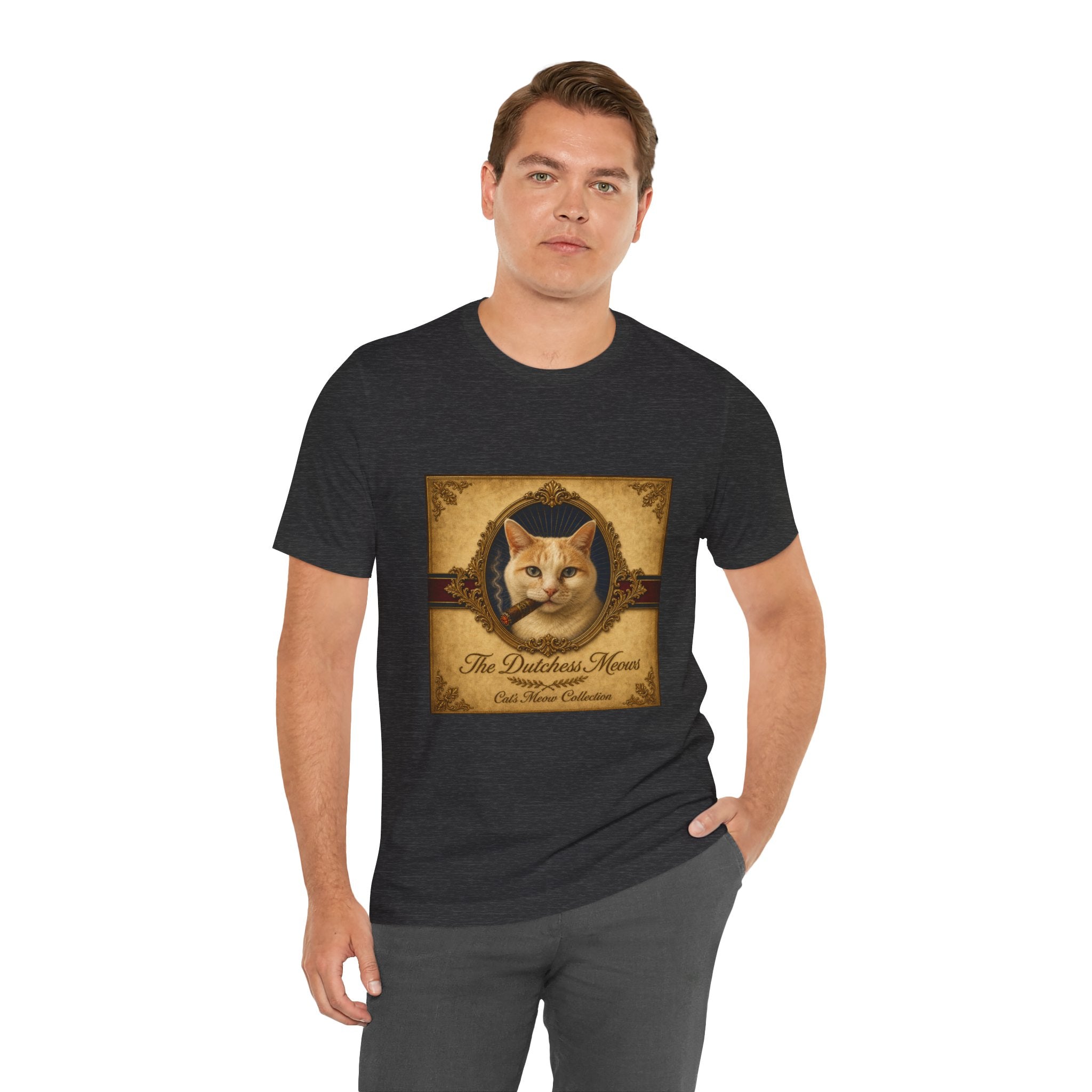 Humidor Hounds — "The Dutchess Meows" Vintage Cat Portrait Tee