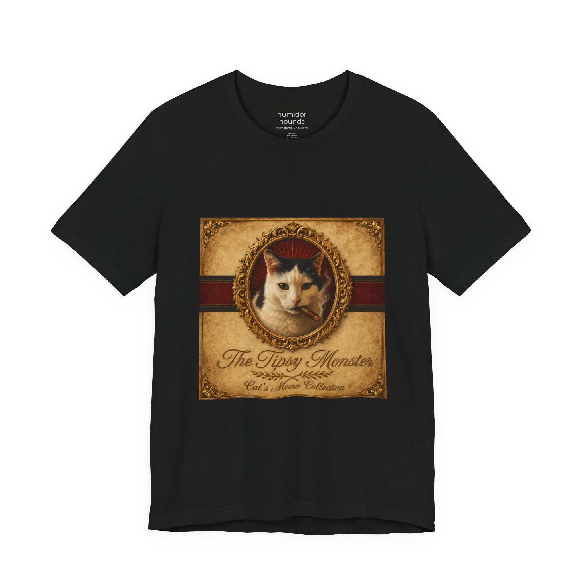 Humidor Hounds — "The Tipsy Monster" Vintage Cat Portrait Tee