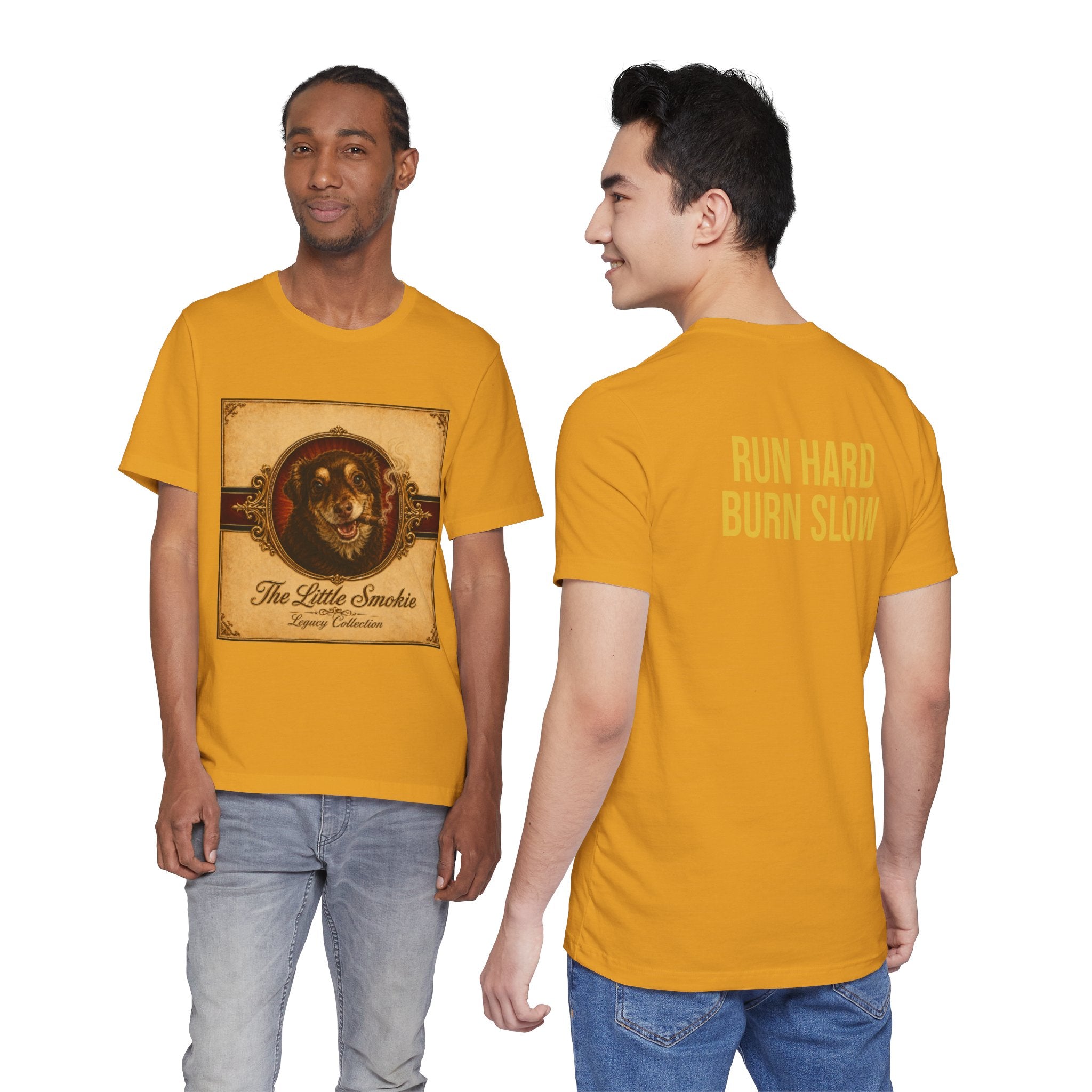 Humidor Hounds — "The Little Smoky" Vintage Dog Portrait Tee