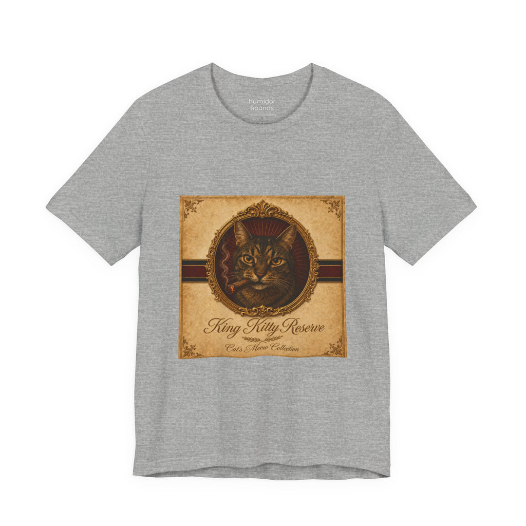 Humidor Hounds — "The King Kitty" Vintage Cat Portrait Tee
