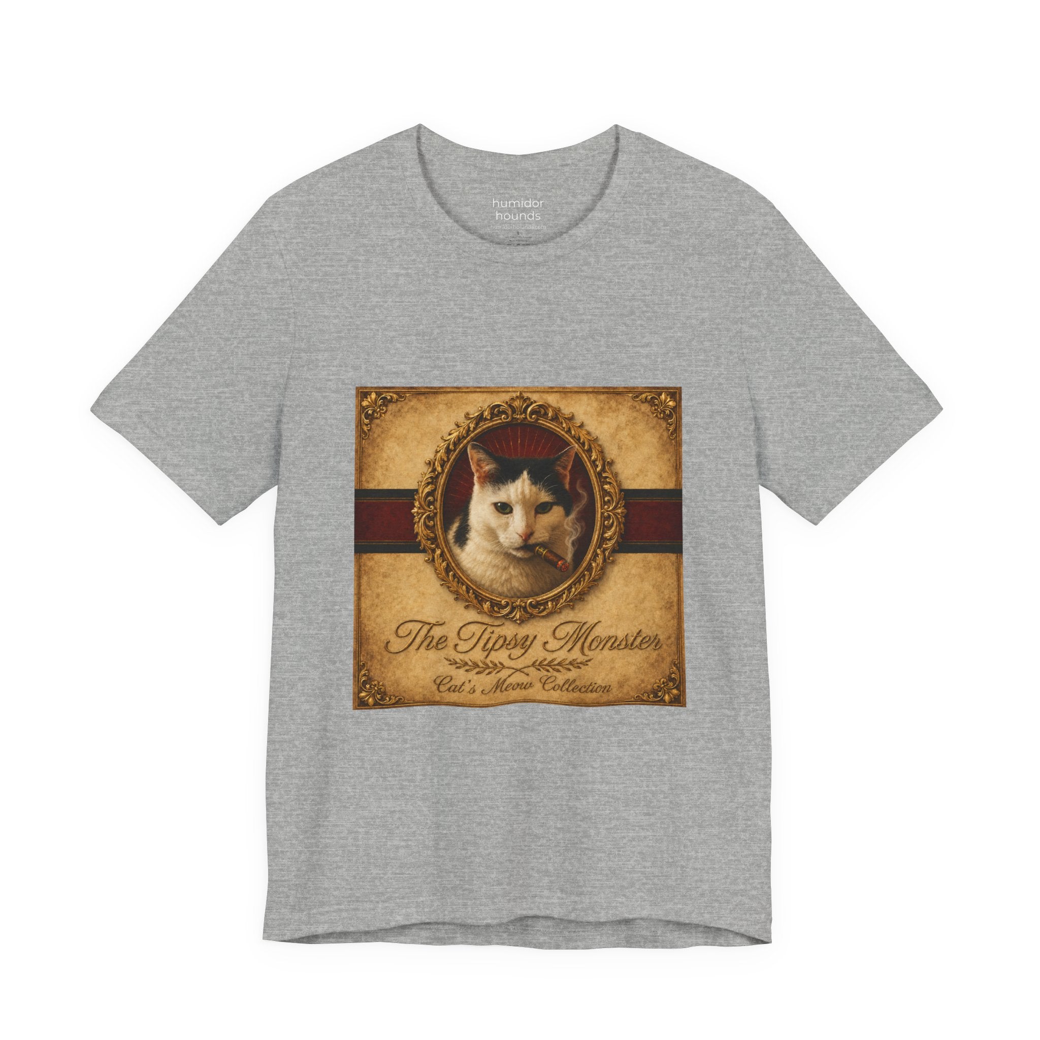 Humidor Hounds — "The Tipsy Monster" Vintage Cat Portrait Tee