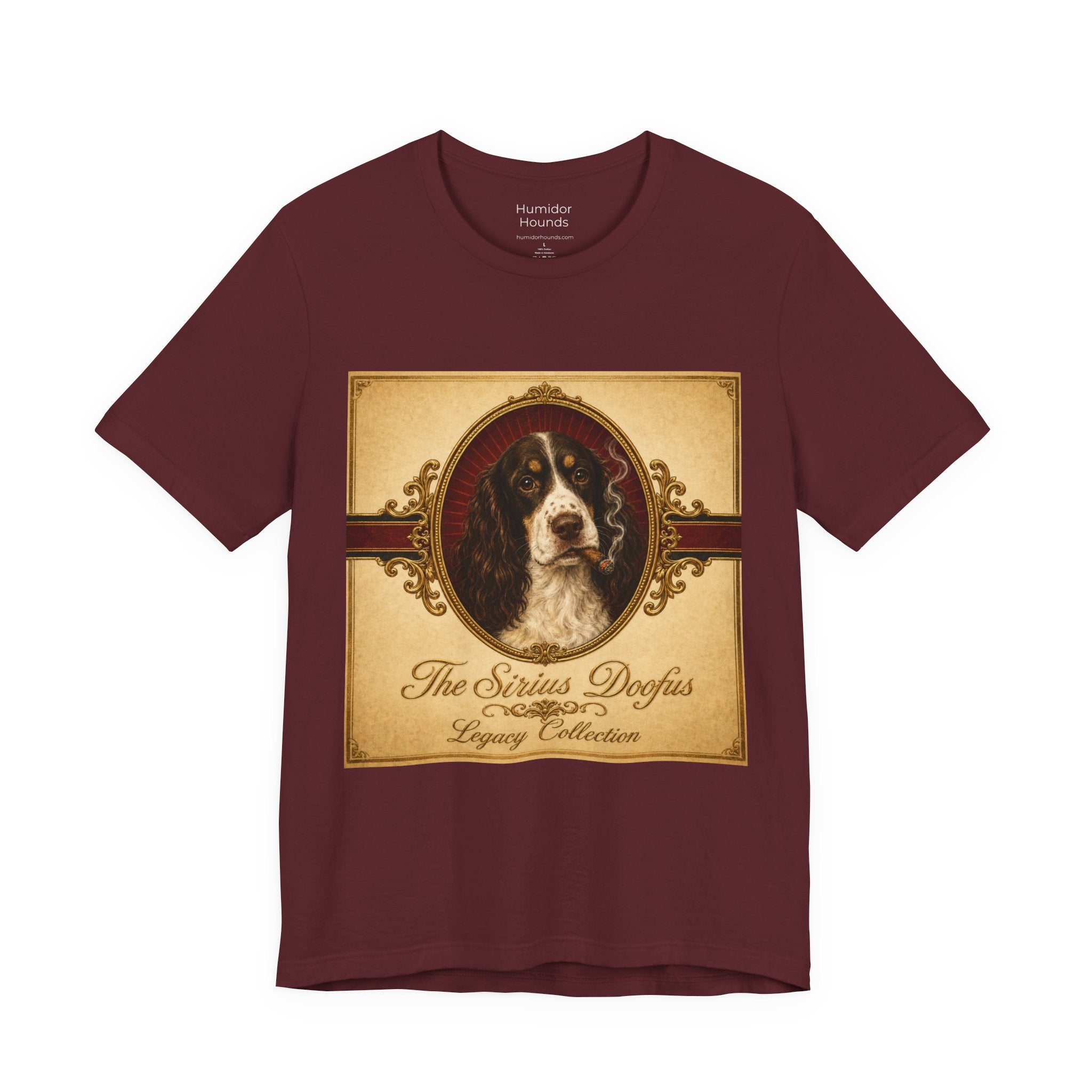 Humidor Hounds — "The Sirius Doofus" Vintage Dog Portrait Tee
